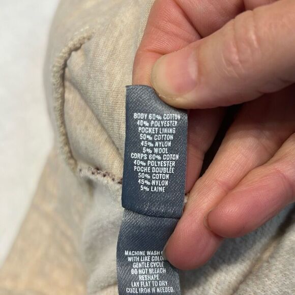 Aerie Knit Joggers Sz Large Cream Sweater Knit Pocket Detail - Picture 8 of 8